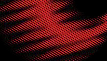 Red circles, dots on black background, halftone. Disco. Minimalism, vector. Background for posters, websites, business cards, postcards, interior design.