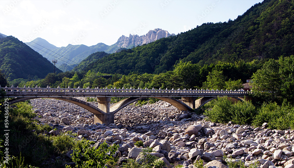 Poster outer seroak section, seoraksan national park, south korea