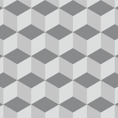 Abstract vector background with grey cubes