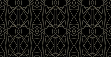 seamless pattern. Modern stylish texture. Geometric striped ornament. Monochrome linear braids. seamless pattern. Modern stylish texture. Repeating geometric tiles with dotted rhombus.