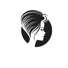 Minimalist vector logo for hair or beauty saloon, logo design