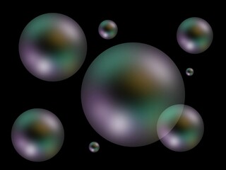 abstract background with bubbles