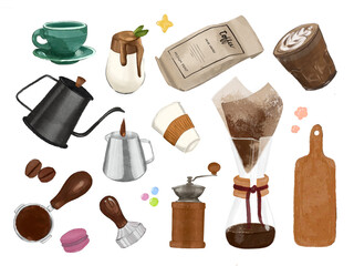 Coffee Shop set vector