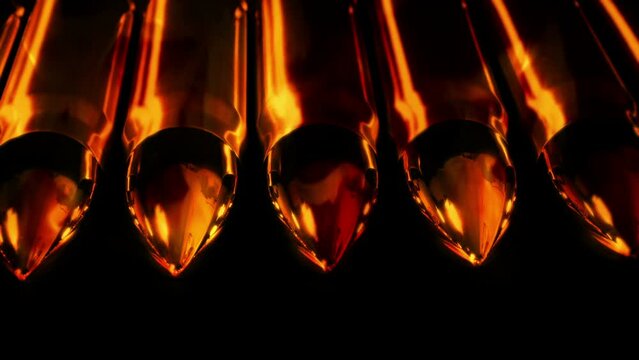 Bullets Reflecting Fire Moving Shot