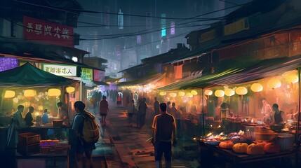 Asian Night market