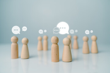 Conversation exchange of ideas in an organization or in society, joining a group listening to...