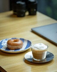 Coffee with donat