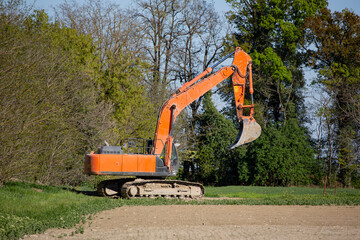 excavator at work