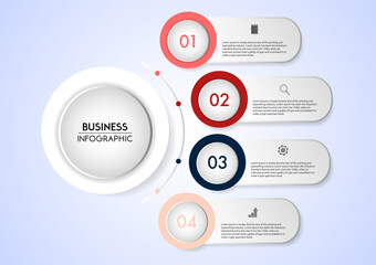 Business Infographic Process Template Design