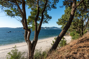 Playa Tombo do Gato, en Vigo (Galicia, España)