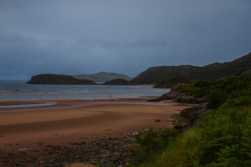 Fototapeta na wymiar beach on the coast of Scotland