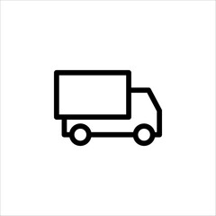 Delivery Truck icon on white background. Vector illustration. EPS 10