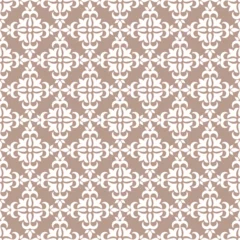 Keuken spatwand met foto Damask seamless pattern element vector classical luxury old fashioned damask ornament. © RP