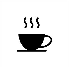 Cup of coffee icon. Cup flat icon. Thin line signs for design logo, Single high-quality outline symbol for web design or mobile app on white background