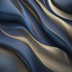 Obraz premium abstract blue background - navy blue and gold color background - abstract background - Generative AI