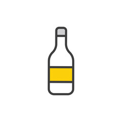Wine icon design with white background stock illustration