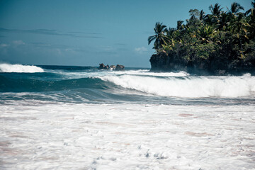 waves on the beach