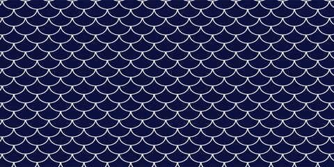 Fototapeta premium Blue abstract background and white figure