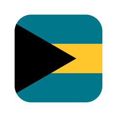 Bahamas flag simple illustration for independence day or election