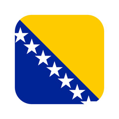 Bosnia and Herzegovina flag simple illustration for independence day or election