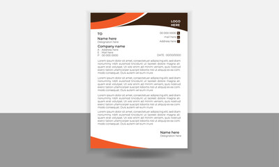  Modern creative letterhead design template   