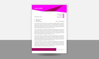  Modern creative letterhead design template   