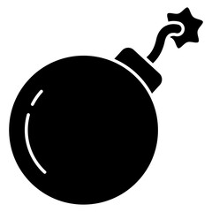 A flat design, icon of bomb