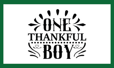 One Thankful Boy T-Shirt File