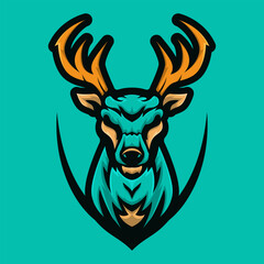 Deer head esport logo