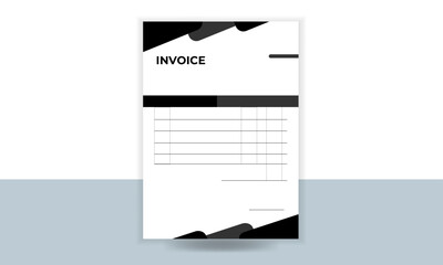 Professional and modern invoice template