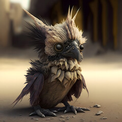 Fototapeta premium Generative AI illustration of bird of prey
