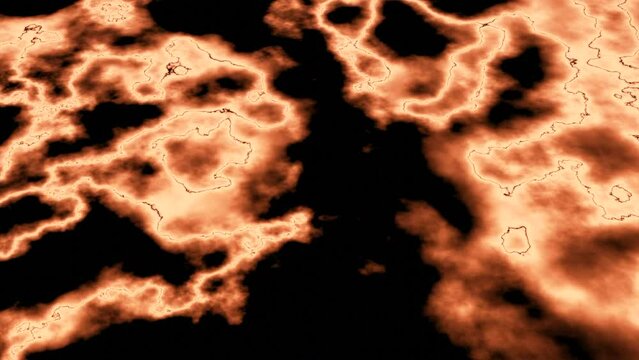 Organic texture in motion. Design. Abstract organism cells under microscope.