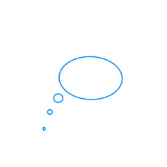 icon bubble chat hand draw vector