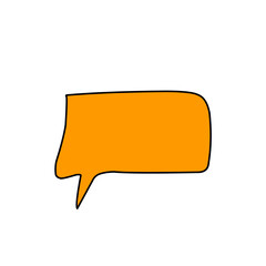 icon bubble chat hand draw vector