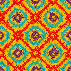 Seamless geometric pattern. Bohemian print for home textiles. Vector illustration.