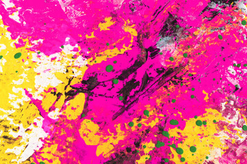 Hand drawn abstract multicolored acrylic texture. Colourful backdrop.