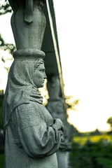 Foto op Plexiglas Historisch monument Old statue in a park in Bucharest, Romania