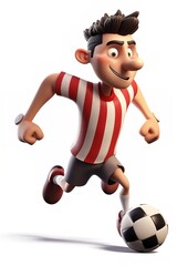 Fototapeta na wymiar soccer player standing with a soccer ball