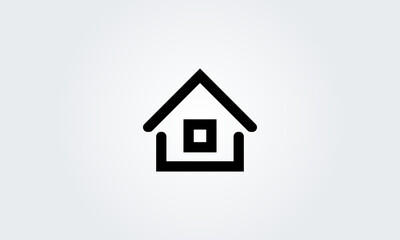Home Web icons. House symbol button, Simple vector illustration