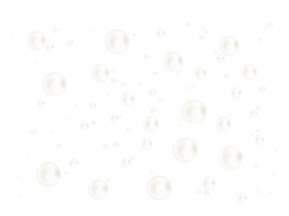Water bubble or soda bubbles on transparent background 