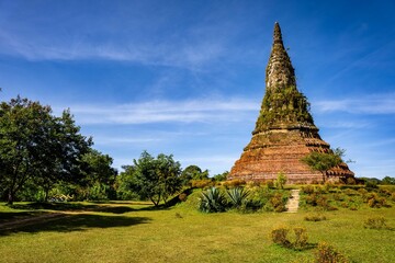 Famous landmark called That Foun in Xiangkhouang province, Laos