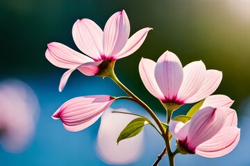 Macro Booming Pink Lily