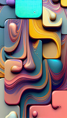 Abstract Geometric backgrounds full Color