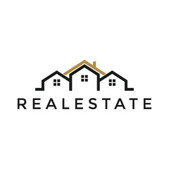 illustration vector graphic real estate simple logo design
