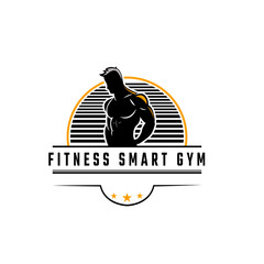 Fitness smart gym pictorial logo 