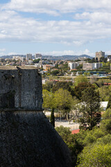 Fototapeta premium Ville d'Antibes depuis les remparts du Fort Carré