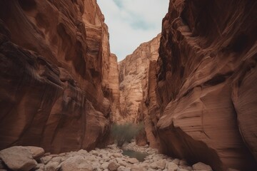 illustration, natural canyon, generative ai