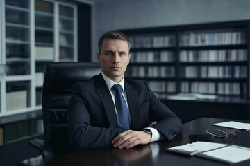 businessman in office