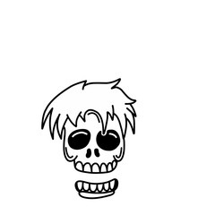 skull bone illustration