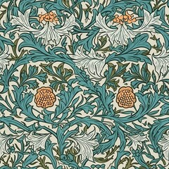 seamless floral pattern, vintage, repeating, square